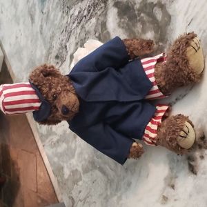 Vintage 93 TY Attic Treasures Uncle Sam ‘I Want You’ Patriotic Stuffed Bear 14"